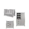 Obaby Stamford Luxe 3-Piece Nursery Furniture Room Set - Warm Grey -FurniHaven Shop TTEK4 SQ1 0000000005 GREY SLf