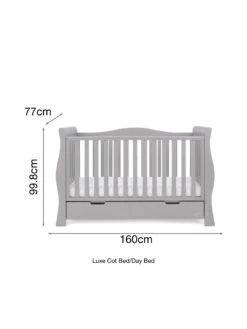 Obaby Stamford Luxe 3-Piece Nursery Furniture Room Set - Warm Grey -FurniHaven Shop TTEK4 SQ7 0000000005 GREY DGy