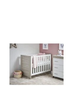 Obaby Nika Mini 3-Piece Room Set - Grey Wash/White -FurniHaven Shop TTEKQ SQ3 0000000361 WHITE GREY SLa
