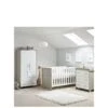 Obaby Nika 3-Piece Room Set - Grey Wash/White -FurniHaven Shop TTEKX SQ1 0000000361 WHITE GREY SLf