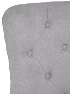 Very Home Warwick Chenille Pair Of Standard Dining Chairs - Grey/Oak Effect - FSC® Certified -FurniHaven Shop TTH7M SQ5 0000000311 GREY OAK SLd1