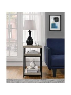 Dorel Home Elmwood End Table -FurniHaven Shop TU44C SQ5 0000006131 GREY OAK SLd
