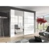 Very Home Beta 2 Door Gloss Sliding Mirrored Wardrobe - FSC® Certified -FurniHaven Shop TUNNR SQ1 0000000013 WHITE RSr