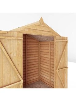 MERCIA 4 X 6 Ft Overlap Apex Windowless Shed With Double Doors - FSC® Certified -FurniHaven Shop TUTJF SQ3 0000000099 N A SLd1