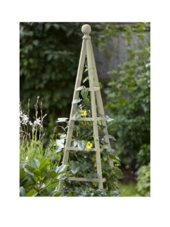 Smart Garden Large Woodland Obelisk, Plant Support - Sage 1.9m