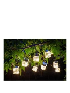 Smart Solar Firefly Jars Solar String Lights - Set Of 10