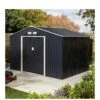 Rowlinson Trentvale 10 X 8 Ft Metal Apex Shed - Dark Grey -FurniHaven Shop TVNGA SQ1 0000000088 NO COLOR SLf