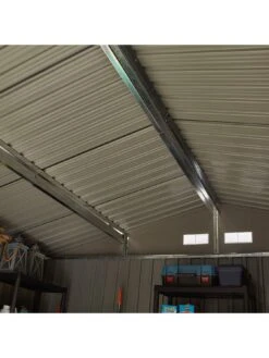 Rowlinson Trentvale 10 X 8 Ft Metal Apex Shed - Dark Grey -FurniHaven Shop TVNGA SQ3 0000000088 NO COLOR SLd1