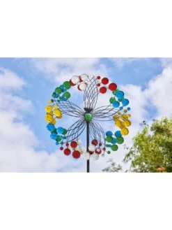 Smart Solar Harlequin Solar LED Wind Spinner -FurniHaven Shop TVTL6 SQ3 0000000099 N A SLd1