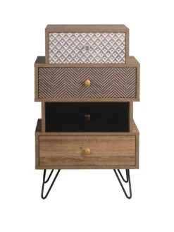 LPD Furniture Casablanca 4 Drawer Chest -FurniHaven Shop TWFNJ SQ2 0000000006 OAK SLf