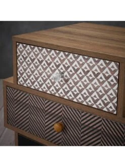 LPD Furniture Casablanca 4 Drawer Chest -FurniHaven Shop TWFNJ SQ4 0000000006 OAK SLd