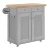 LPD Furniture Portland Kitchen Cart -FurniHaven Shop TWFRF SQ1 0000000047 GREEN SLf