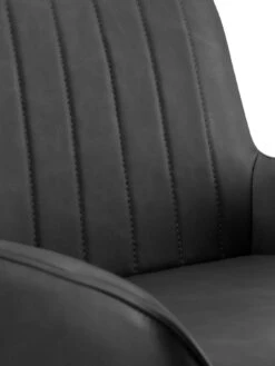 Julian Bowen Soho Faux Leather Barstool - Black -FurniHaven Shop TWMLF SQ4 0000000004 BLACK SLd