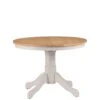 Julian Bowen Davenport 106 Cm Round Pedestal Table - Grey/Oak -FurniHaven Shop TX3YV SQ1 0000000311 GREY OAK SLf