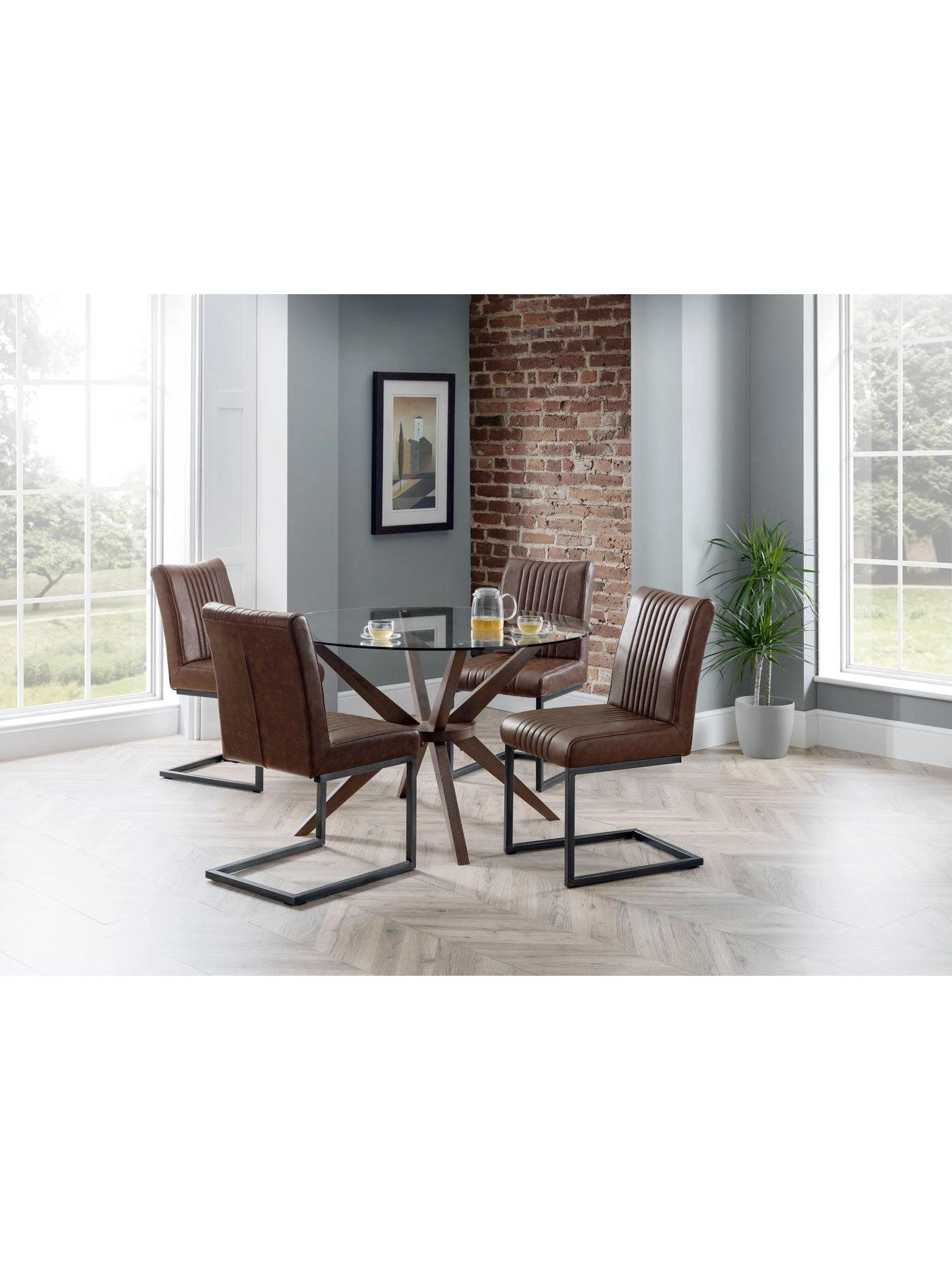 Julian Bowen Brooklyn Pair Of Dining Chairs 3 Julian Bowen Brooklyn Pair Of Dining Chairs
