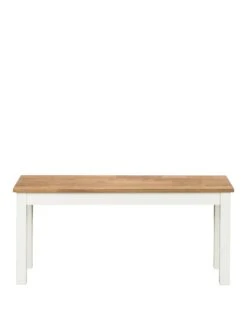 Julian Bowen Coxmoor Solid Oak Bench -FurniHaven Shop TX4DC SQ2 0000000010 WHITE OAK SLf