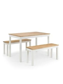 Julian Bowen Coxmoor Solid Oak Bench -FurniHaven Shop TX4DC SQ5 0000000010 WHITE OAK SLd1