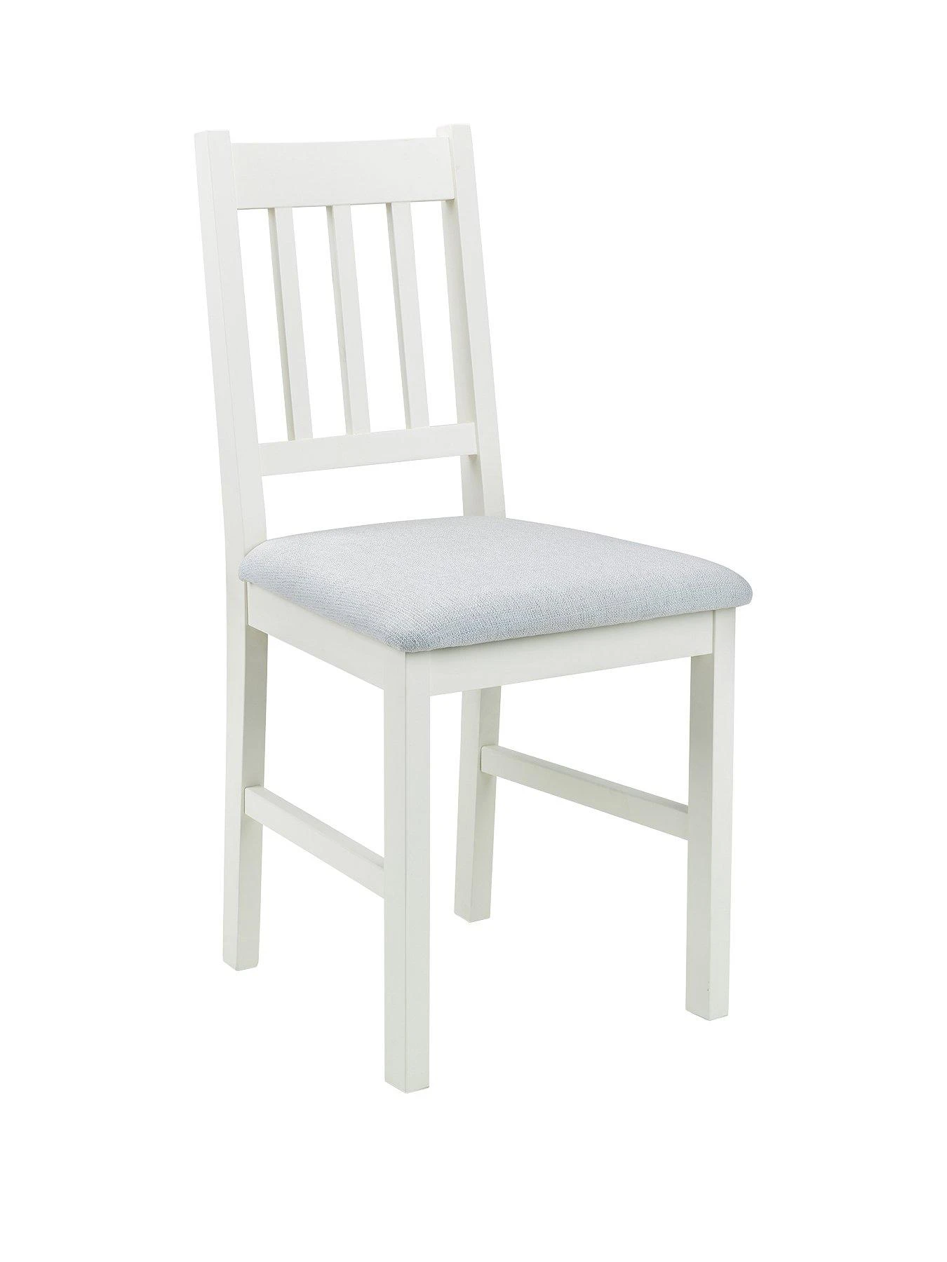 Julian Bowen Coxmoor Set Of 2 Solid Oak Dining Chairs - Ivory 5 Julian Bowen Coxmoor Set Of 2 Solid Oak Dining Chairs - Ivory - Image 3