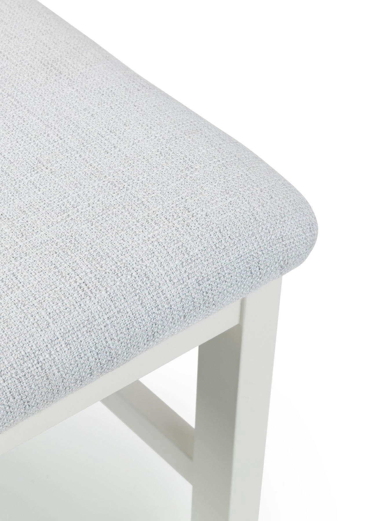 Julian Bowen Coxmoor Set Of 2 Solid Oak Dining Chairs - Ivory 7 Julian Bowen Coxmoor Set Of 2 Solid Oak Dining Chairs - Ivory - Image 5