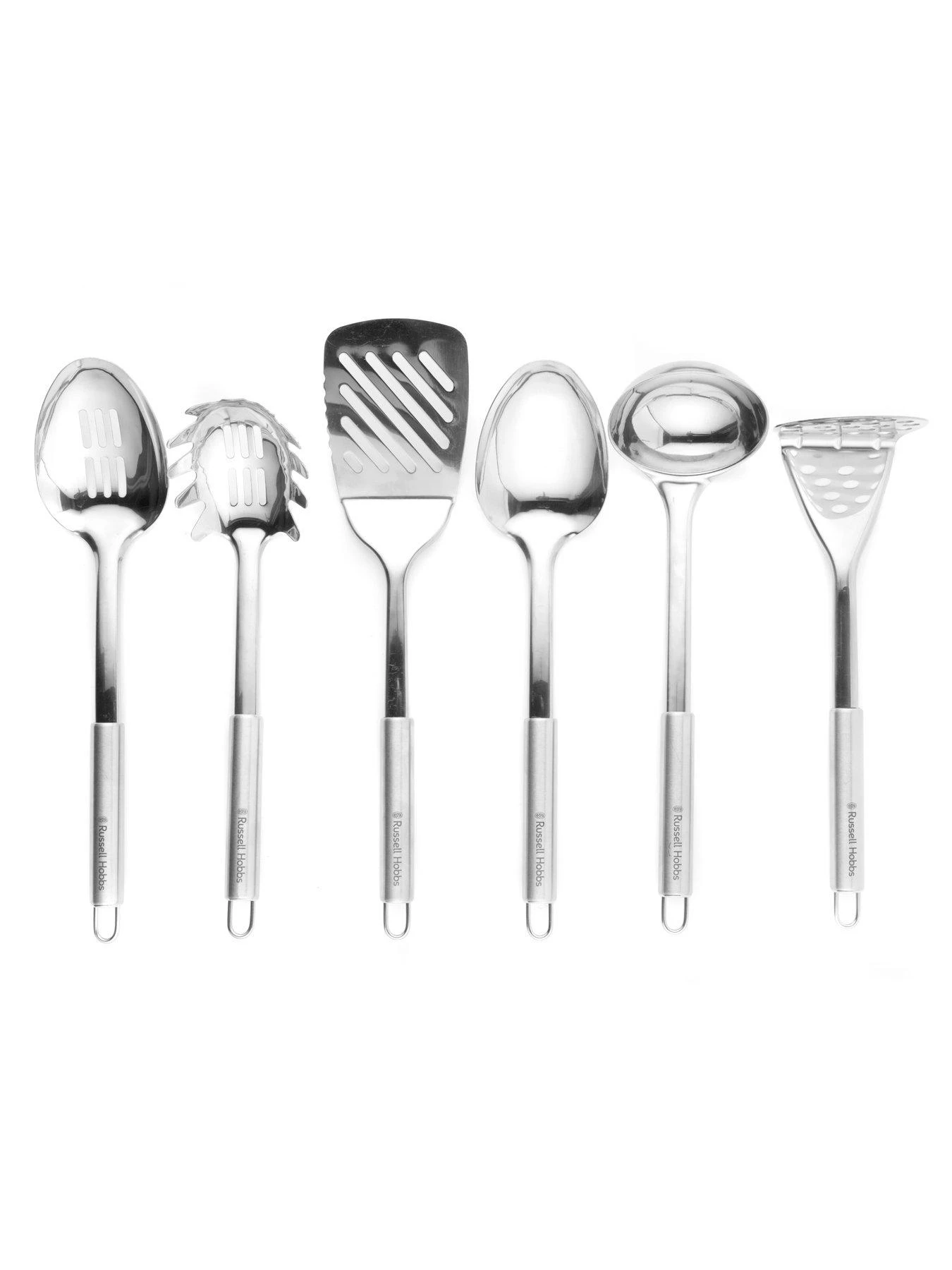 Russell Hobbs 6 Piece Stainless Steel Kitchen Utensil Set With Stand 5 Russell Hobbs 6 Piece Stainless Steel Kitchen Utensil Set With Stand - Image 3