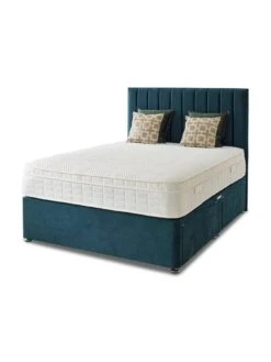 Shire Beds Liberty 1000 Memory Double 4 Dr Divan -FurniHaven Shop TY4UR SQ4 0000001836 EMERALD SLd1
