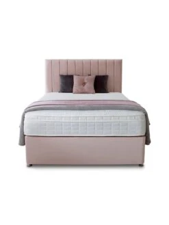 Shire Beds Liberty 1000 Memory Divan Bed With Storage Options -FurniHaven Shop TY4VR SQ2 0000000591 BLUSH RSr