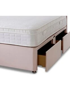 Shire Beds Liberty 1000 Memory Divan Bed With Storage Options -FurniHaven Shop TY4VR SQ5 0000000591 BLUSH SLd2