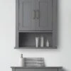 Teamson Home Mercer Wall-Mount Cabinet 1 Teamson Home Mercer Wall-Mount Cabinet -FurniHaven Shop TY7FQ SQ1 0000000005 GREY RSr