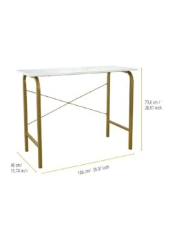 Teamson Home Versanora Office Desk -FurniHaven Shop TY7G7 SQ2 0000000013 WHITE RSr