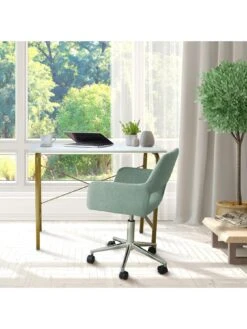 Teamson Home Versanora Office Desk -FurniHaven Shop TY7G7 SQ5 0000000013 WHITE SLd2