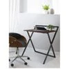 Teamson Home Versanora Folding Office Desk -FurniHaven Shop TY7G9 SQ1 0000000143 BROWN SLf