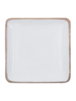 Premier Housewares Kara Mango Wood Large Serving Dish -FurniHaven Shop TYMXW SQ3 0000008606 NATURAL WHITE SLd1