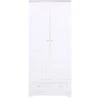 Tutti Bambini Rio Wardrobe - White/Dove Grey -FurniHaven Shop U3D9Q SQ1 0000000361 WHITE GREY SLf