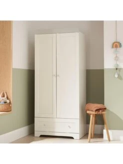 Tutti Bambini Rio Wardrobe - White/Dove Grey -FurniHaven Shop U3D9Q SQ2 0000000361 WHITE GREY RSr