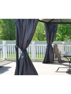 Canopia By Palram Square Gazebo Curtain Set (Gazebo Not Included) -FurniHaven Shop U3GWH SQ4 0000000099 N A SLd2