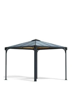 Canopia By Palram Palermo 3000 Garden Gazebo - 3 X 3m, Heavy Duty Aluminium Frame, Rust Resistant