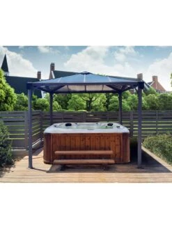 Canopia By Palram Palermo 3000 Garden Gazebo - 3 X 3m, Heavy Duty Aluminium Frame, Rust Resistant -FurniHaven Shop U3GWM SQ4 0000000099 N A SLd2