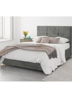 Aspire Cain Ottoman Storage Bed Frame -FurniHaven Shop U4AAT SQ3 0000000850 GRANITE SLd