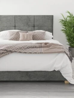 Aspire Cain Ottoman Storage Bed Frame -FurniHaven Shop U4AAT SQ5 0000000850 GRANITE SLd2