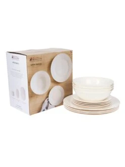 Maxwell & Williams White Basics Coupe 12-Piece Rimmed Dinner Set -FurniHaven Shop U4PRX SQ2 0000000088 NO COLOR SLd