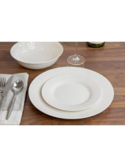 Maxwell & Williams White Basics Coupe 12-Piece Rimmed Dinner Set -FurniHaven Shop U4PRX SQ4 0000000088 NO COLOR SLd2