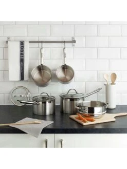 Denby Stainless Steel 5 Piece Pan Set -FurniHaven Shop U4YGA SQ2 0000000088 NO COLOR SLd