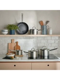 Denby Stainless Steel 5 Piece Pan Set -FurniHaven Shop U4YGA SQ3 0000000088 NO COLOR SLd1