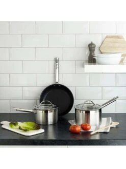 Denby Stainless Steel 5 Piece Pan Set -FurniHaven Shop U4YGA SQ4 0000000088 NO COLOR SLd2