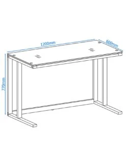 Alphason Air Desk Smoked Glass -FurniHaven Shop U4YM7 SQ5 0000001065 GLASS SLd2