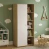Vida Designs Neptune 1 Door Kids Wardrobe -FurniHaven Shop U79HQ SQ1 0000000010 WHITE OAK RSr