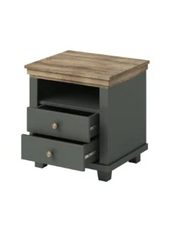 Very Home Evora 2 Drawer Bedside -FurniHaven Shop U9PAE SQ4 0000016619 GREEN OAK SLd