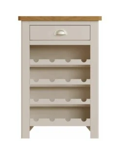 K-Interiors Fontana Ready Assembled Wine Cabinet -FurniHaven Shop UC9D4 SQ3 0000000311 GREY OAK SLa