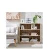 Very Home New Metro Small Wide Bookcase - Oak Effect - FSC® Certified -FurniHaven Shop UCDDF SQ1 0000000006 OAK SLf