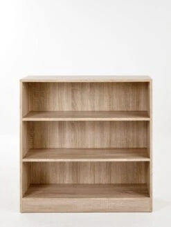 Very Home New Metro Small Wide Bookcase - Oak Effect - FSC® Certified -FurniHaven Shop UCDDF SQ2 0000000006 OAK RSr